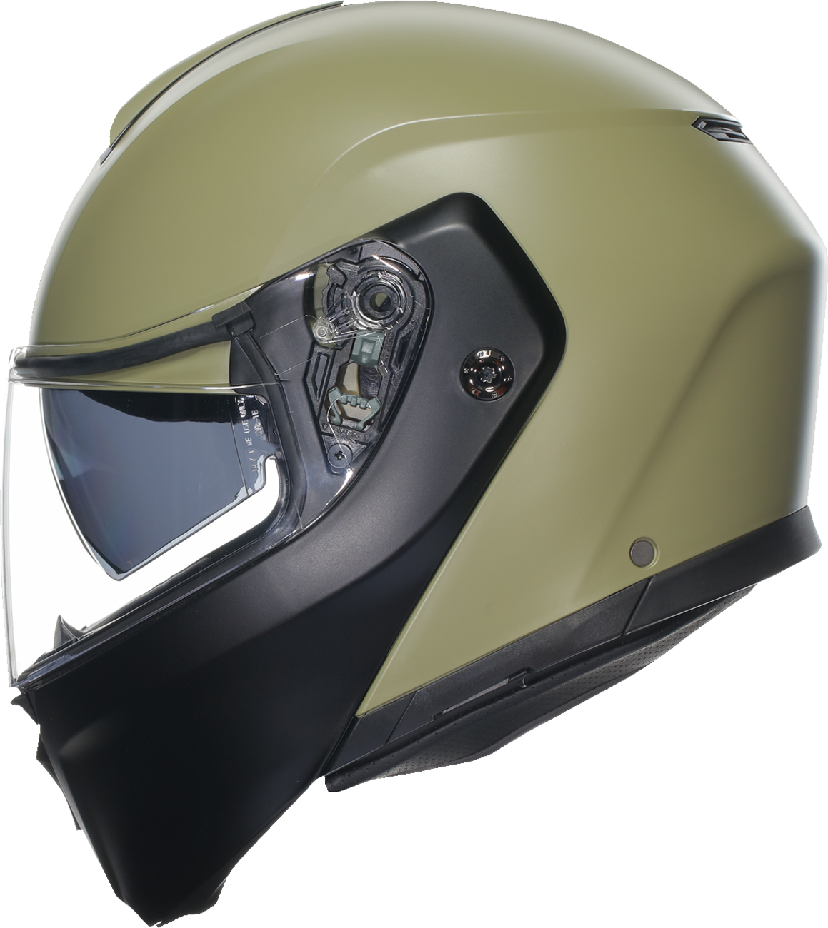 AGV Streetmodular Helmet Mono in Matte Pastello Green/Black – Small (Part 2118296002010S) – Compatible with Honda, Yamaha, Kawasaki, Suzuki, and more