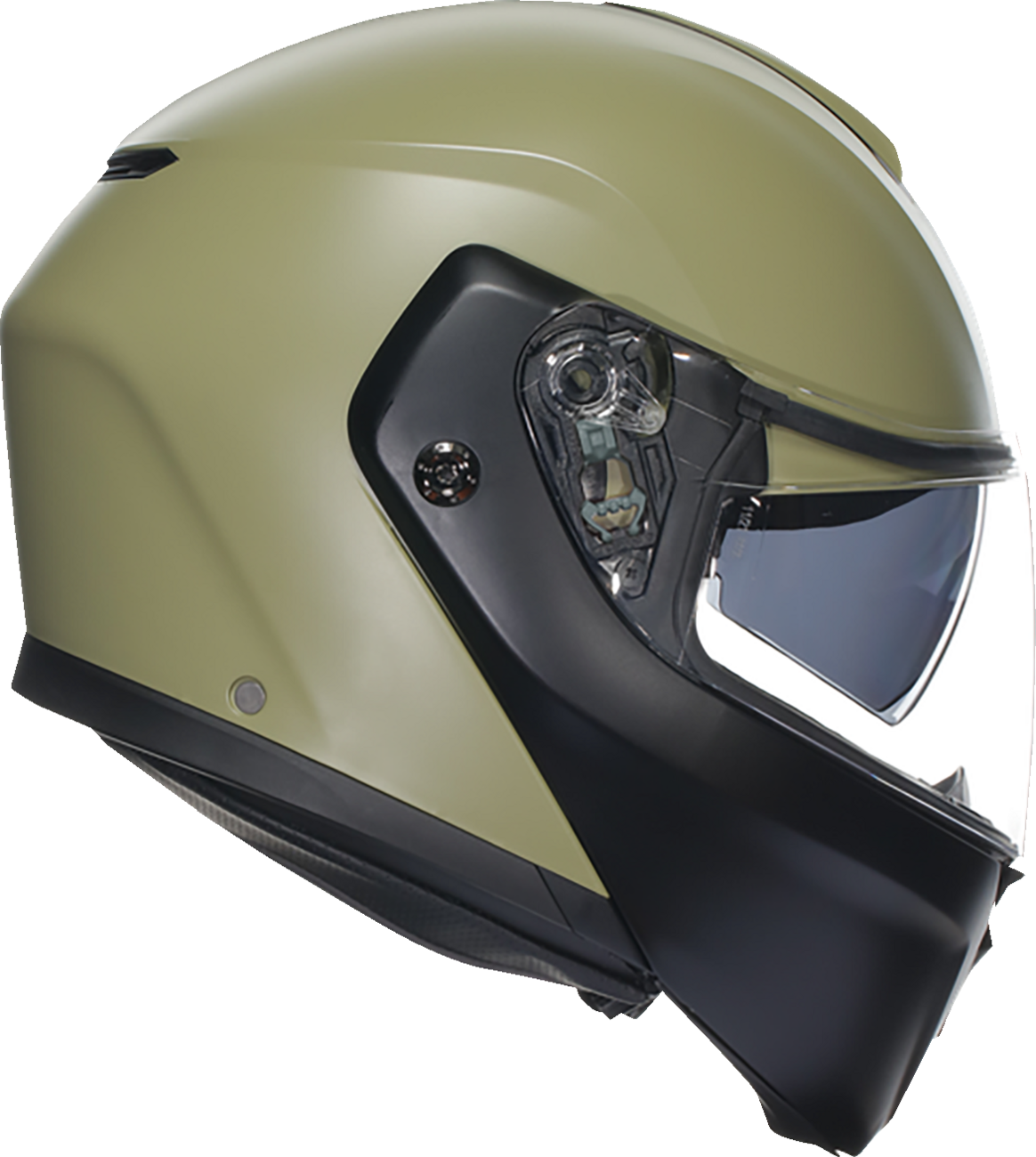 AGV Streetmodular Helmet Mono in Matte Pastello Green/Black – Small (Part 2118296002010S) – Compatible with Honda, Yamaha, Kawasaki, Suzuki, and more