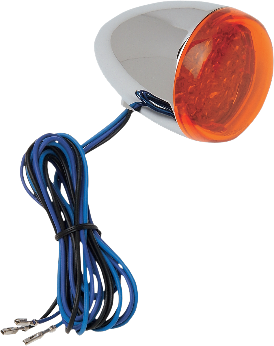 CHRIS PRODUCTS LED Turn Signal - Chrome/Amber 8501A-LED