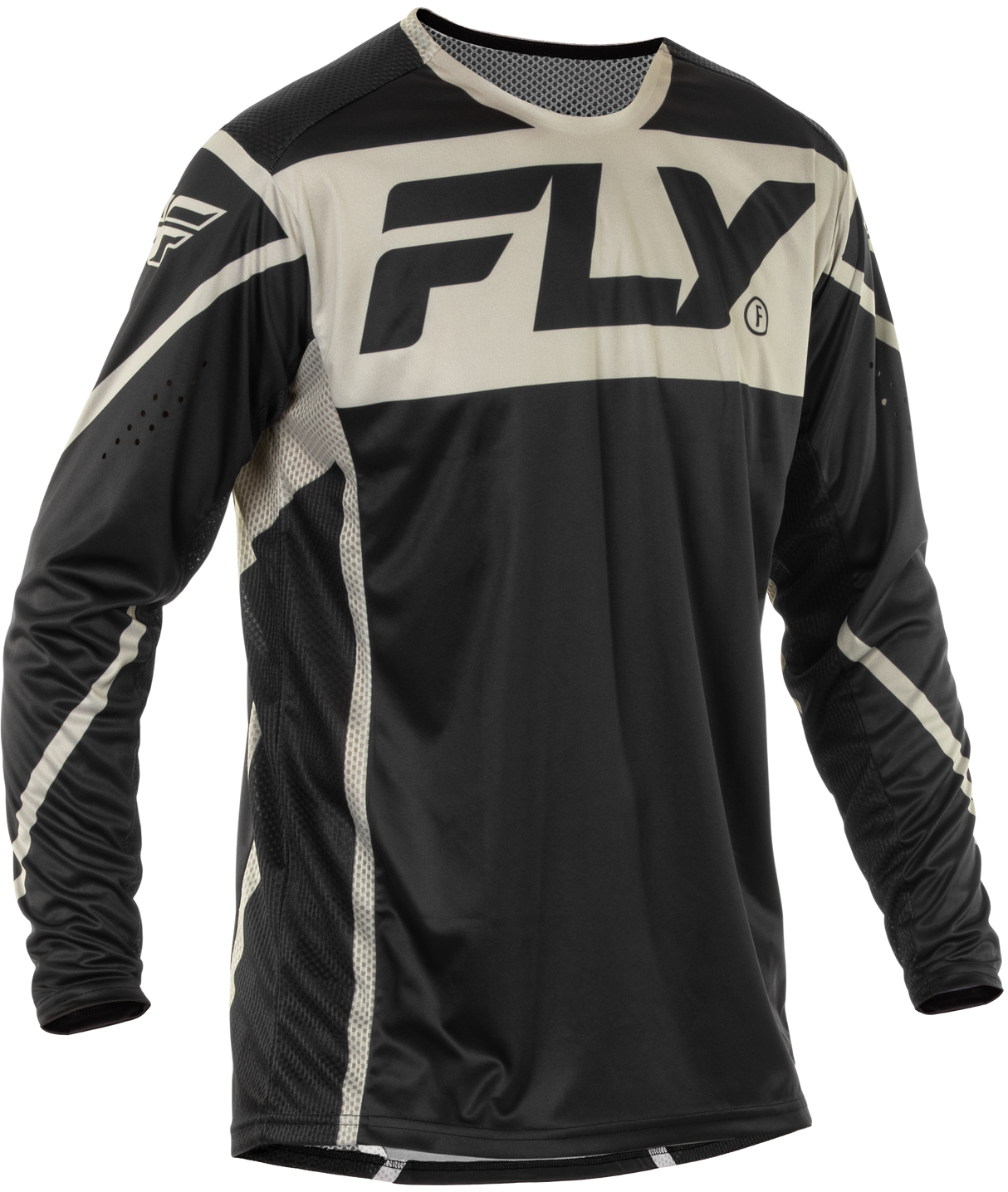 Fly Racing Lite Jersey Black/Grey 2X for Motocross and Off-Road Vehicles