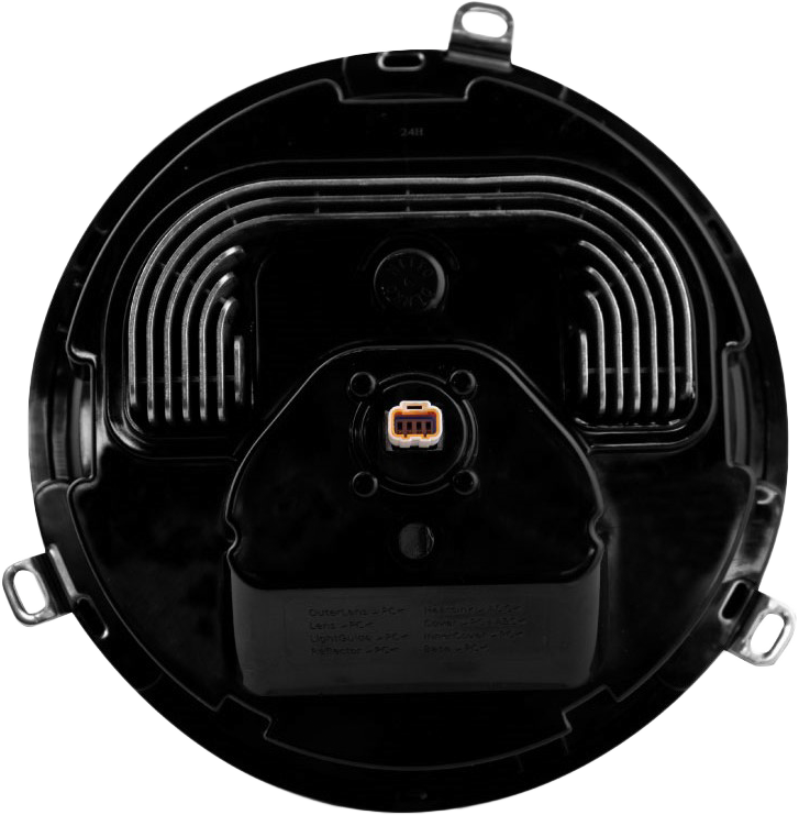 KOSO 7-Inch Zenith LED Headlight with H4 Plug for Harley Davidson FLHR Road King & Dyna Switchback