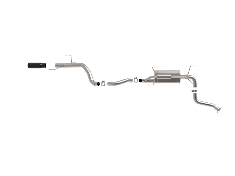 aFe Vulcan Series 2-1/2 inch to 3 inch Stainless Steel Cat-Back Exhaust System with Black Tip for Toyota Land Cruiser (J250) 2024-2025 4.0L V6