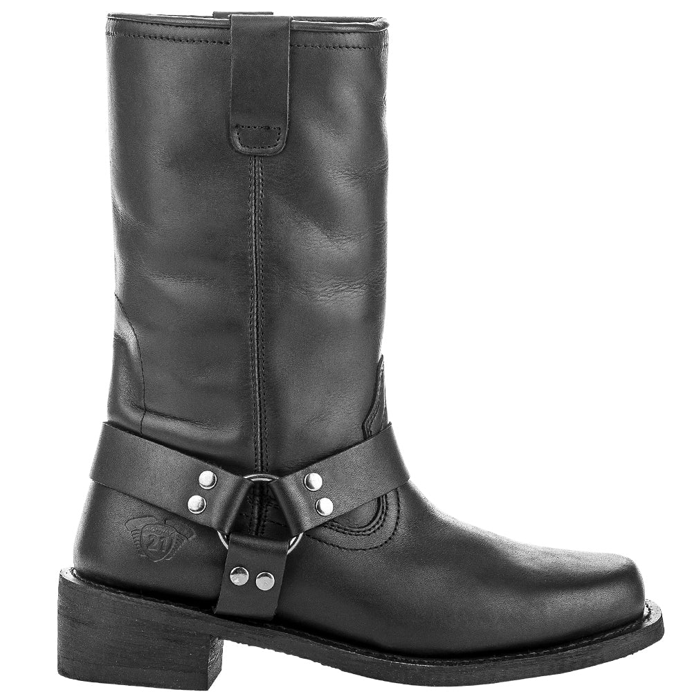 Highway 21 Spark Boots Size 8 with Full-Grain Leather and Weatherproof Technology for Motorcycle and Work Use