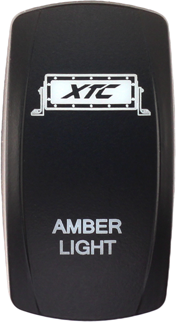 XTC Power Products SW00-00101001 Dash Switch Rocker Face Amber Light Bar for Jeep Wrangler, Toyota Tacoma, Ford F-150
