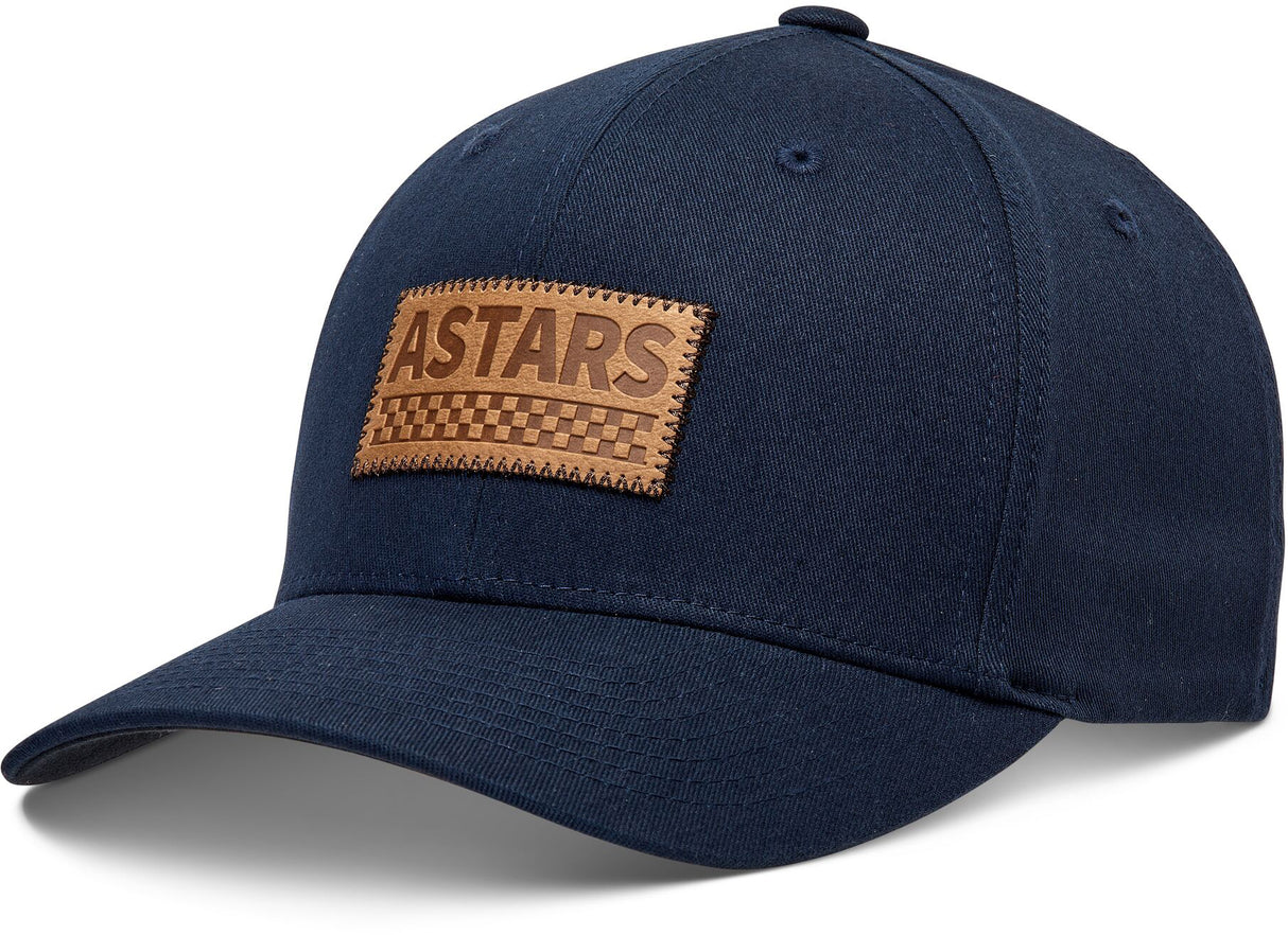 Alpinestars Hardy Hat Navy Large/X-Large – Curved Bill Cap with Structured Crown and Flex Back