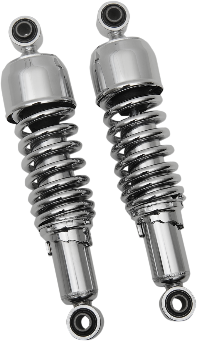Drag Specialties Shocks Replacement Shock Absorbers - 13 Inch - Chrome for Harley-Davidson Motorcycles (Part #C16-0126)