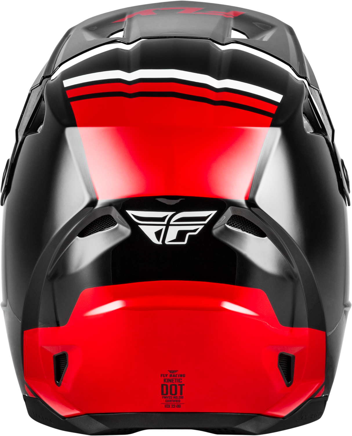 Fly Racing Kinetic Verdict Helmet Black/Red/White for Off-Road Motorcycles, XS