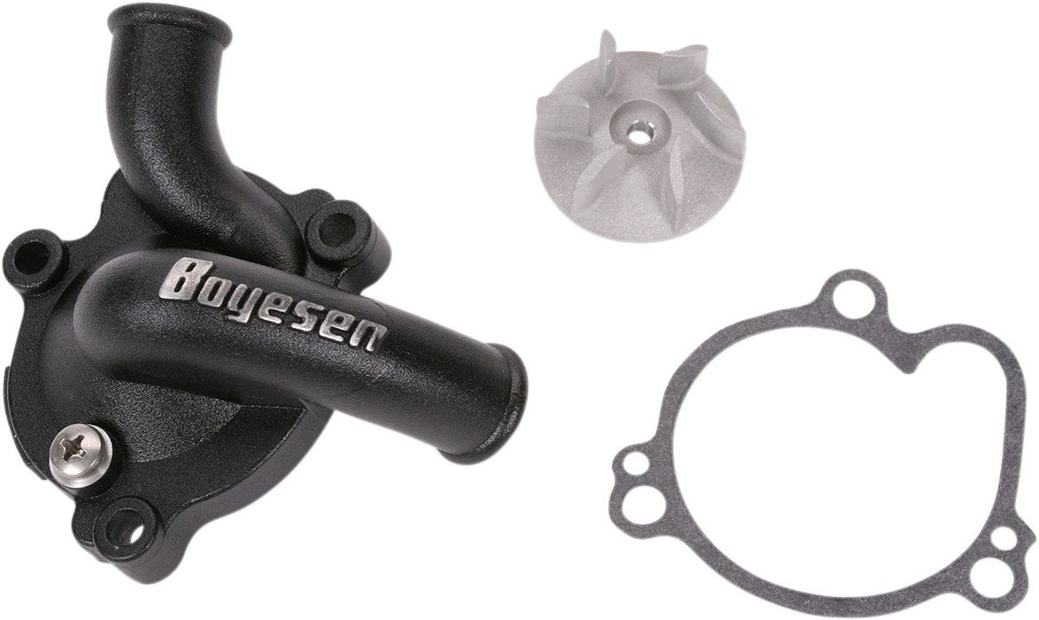 BOYESEN Kawasaki WPK-12B Aluminum Water Pump Cover and Impeller Kit for Kawasaki Engines