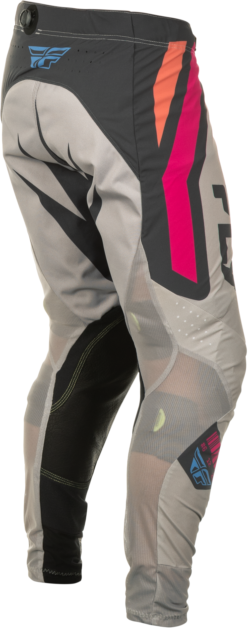 Fly Racing Lite Vice Pants for Motorcycle, Size 30, Light Grey/Pink/Coral