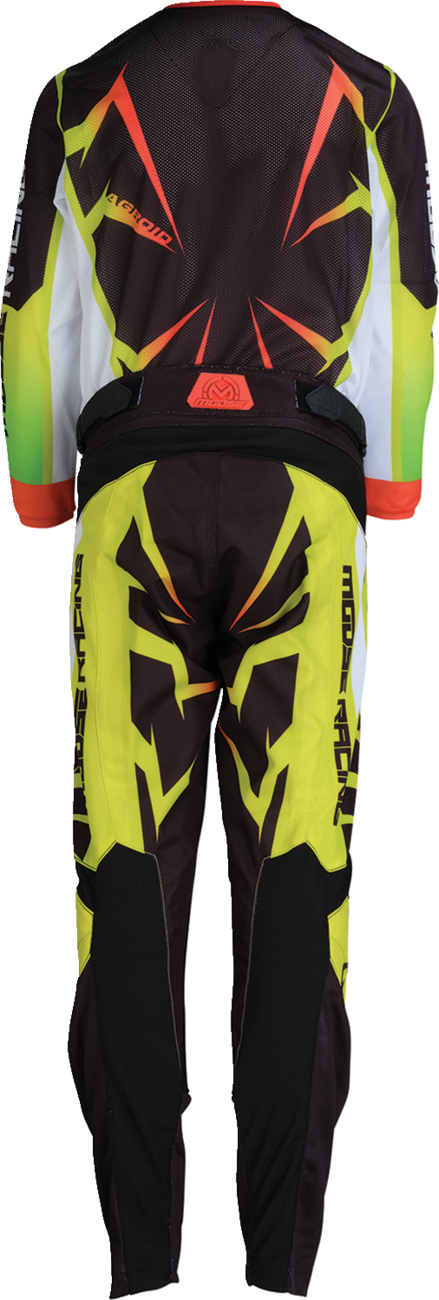 MOOSE OFFROAD Youth Agroid Mesh Jersey - Hi-Viz/Black - Medium 2912-2532