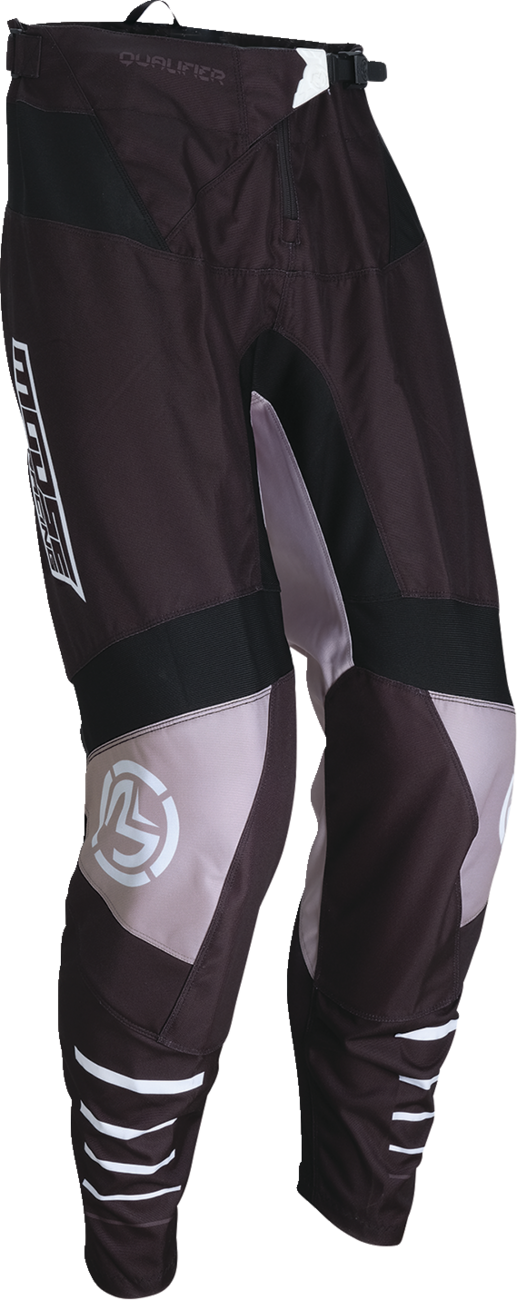 Moose Offroad Qualifier® Pants - Black/White for UTVs and Off-Road Vehicles, US 34 - Part 2901-11736
