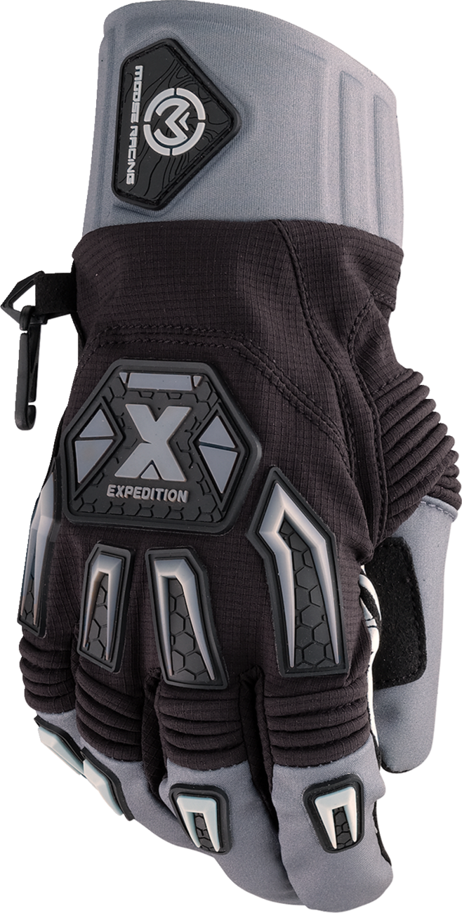 MOOSE OFFROAD Expedition™ Gloves - Black/Gray - Medium 3330-7922