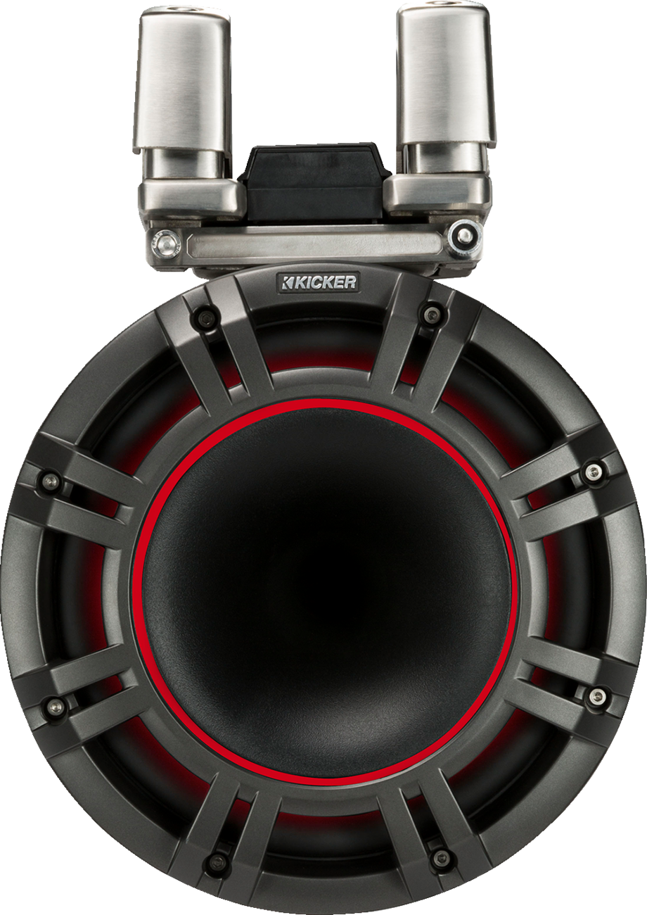 KICKER 9-Inch Tower Speakers 44KMTC94 - Gloss Black for Marine and ATV Vehicles