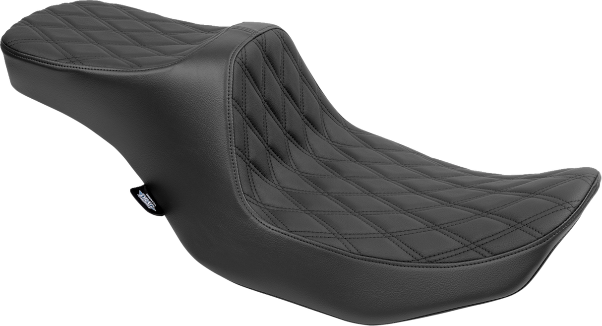 Drag Specialties Seats Predator III 2-Up Seat for Harley FLT/FLH 2023-2024 with Vinyl Cover and Double Diamond Stitching