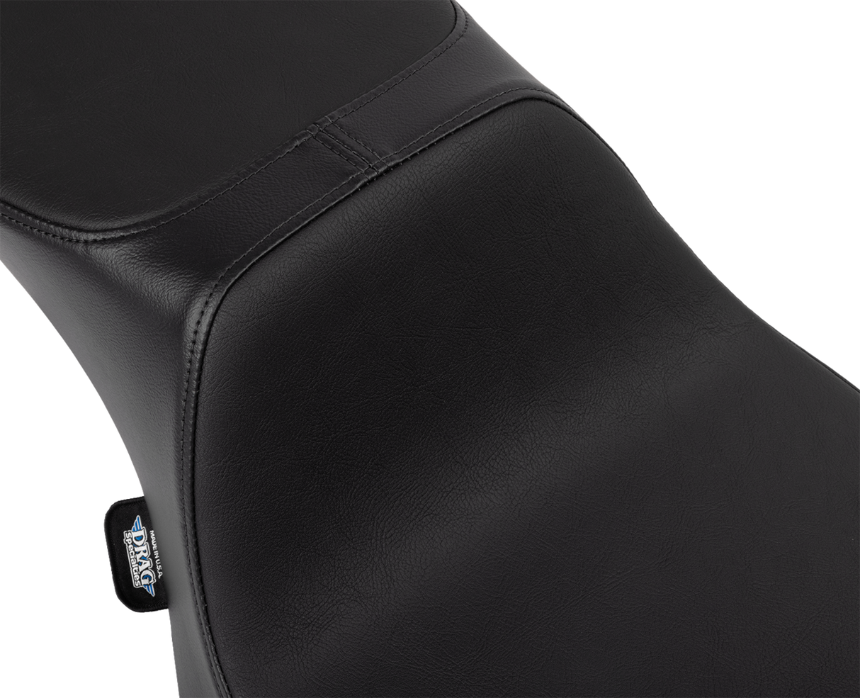 DRAG SPECIALTIES SEATS Predator 2-Up Seat with Extended Reach for Harley FLHX/FLTR '23-'24 - Smooth Vinyl