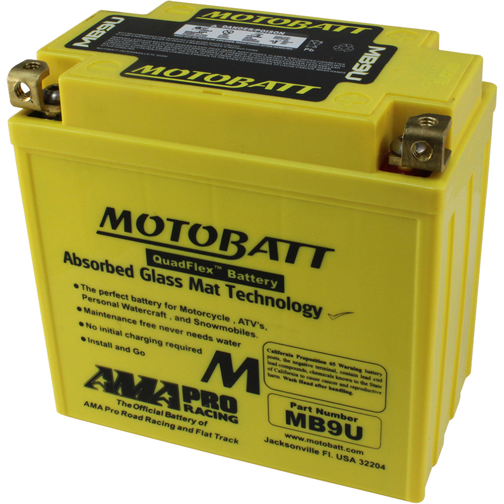 MOTOBATT MB9UHD Sealed AGM Battery - Compatible with Harley Davidson Touring Models