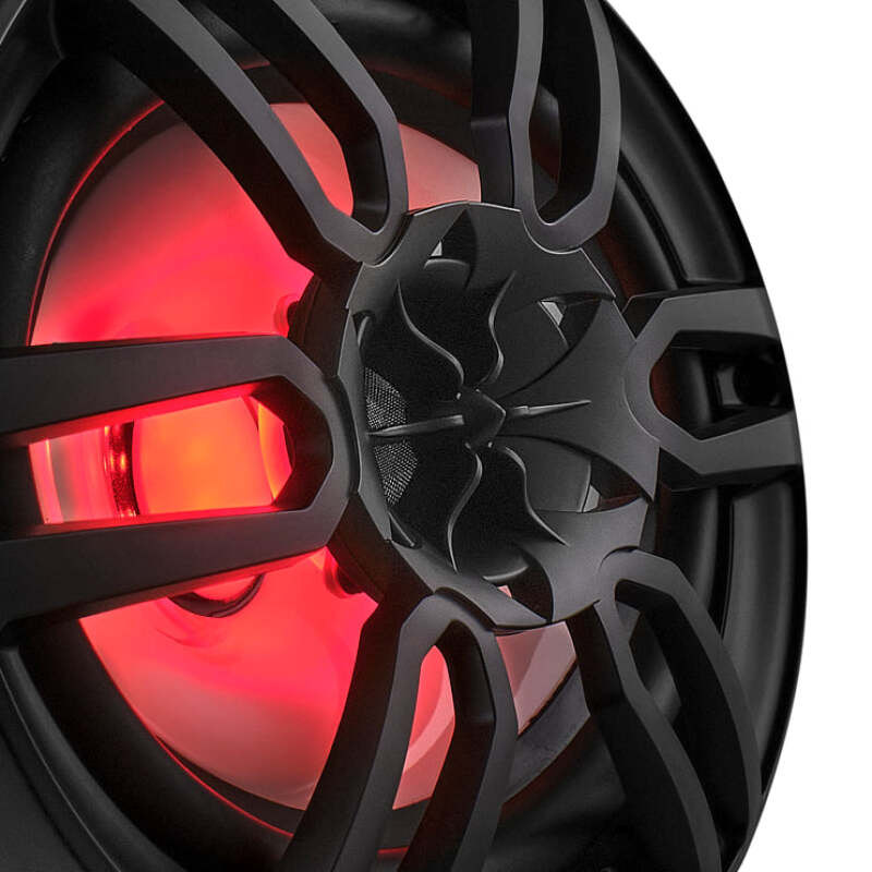 DS18 NXL Series 6x9 Inch Coaxial Marine Speaker with RGB Lights - Black - Fits Powersports Vehicles