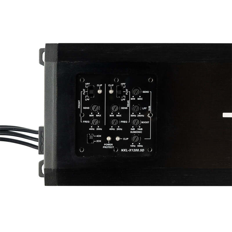 DS18 NXL-X1200.5D 5-Channel Class-D Amplifier for Powersports Vehicles with IP67 Waterproof Rating