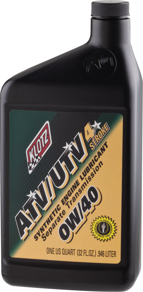 KLOTZ ATV/UTV Synthetic Engine Lube 0W-40 and 5W-50 for Polaris ATV/UTV – 32 oz