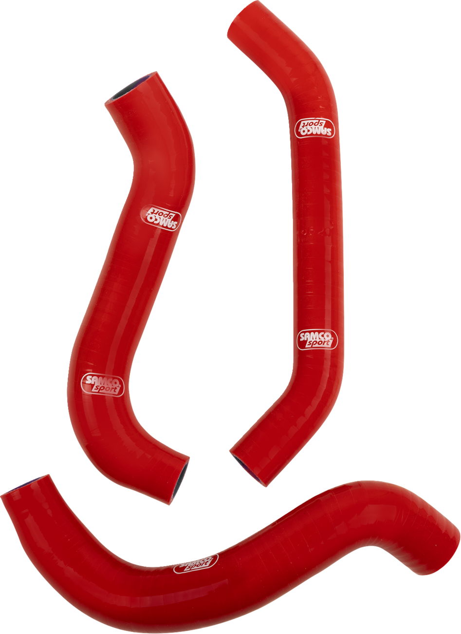 Moose Offroad OEM Fit Radiator Hose Kit in Red for Gas Gas, Husqvarna, and KTM with Part Number KTM-129-RD
