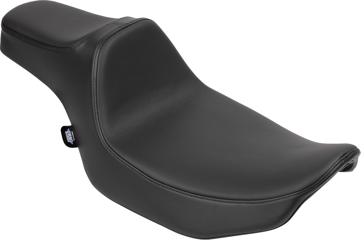 Drag Specialties Seats Predator III Extended Reach Seat for Harley FLT/FLH 2023-2025 - Vinyl/Solar Leather