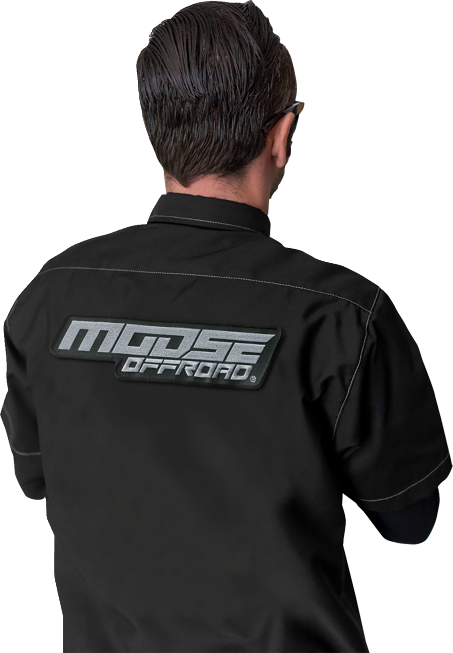 MOOSE OFFROAD Moose Offroad Shop Shirt - Black - Medium MRS01S8BCHMR