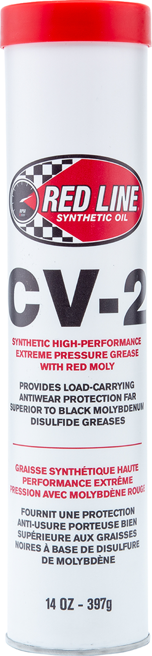 RED LINE SYNTHETIC OIL CV-2 Grease with Moly - 14 oz Tube 80402