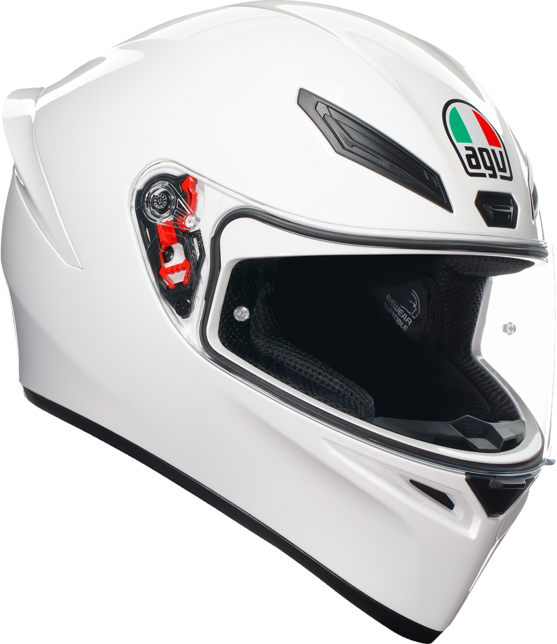 AGV K1 S Helmet - White - XL - Lightweight Motorcycle Helmet with Ventilation and Pinlock Prepared Fit for Honda, Yamaha, Suzuki, Kawasaki, and Harley-Davidson