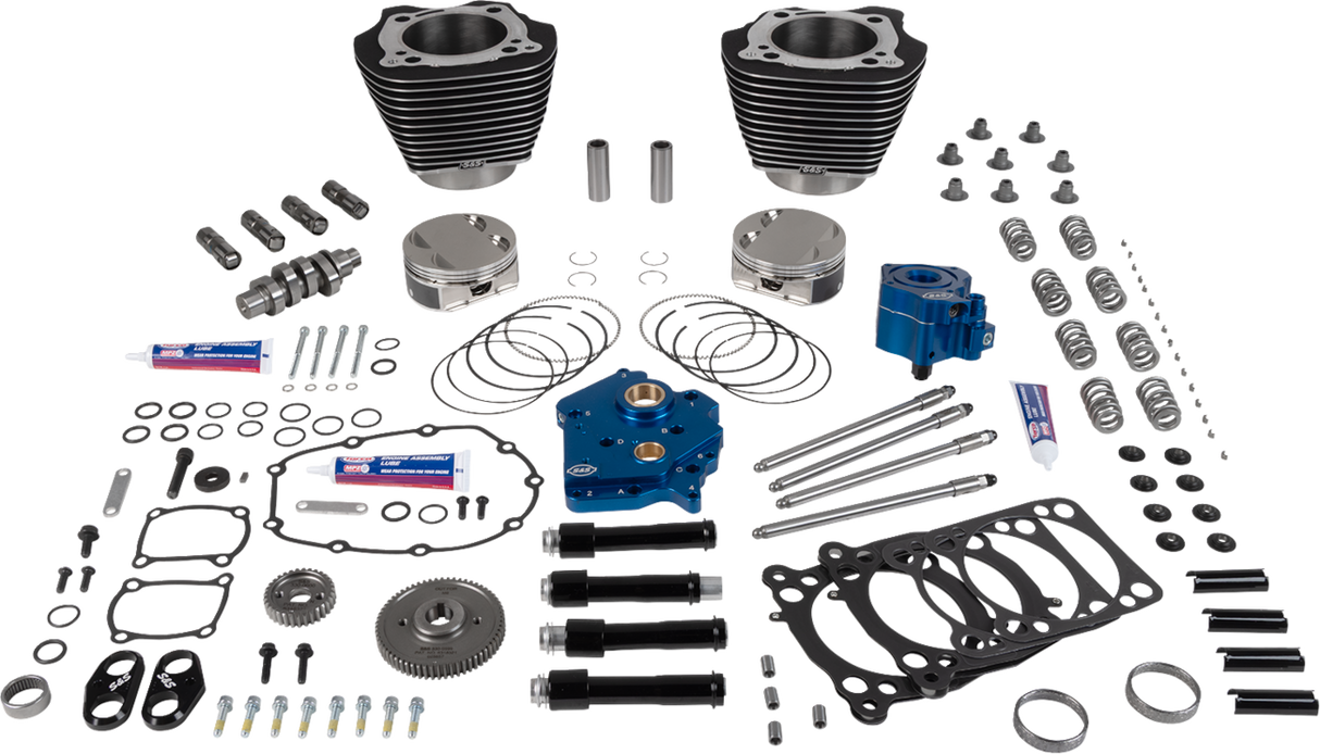 S&S Cycle 129-Inch Power Package with HPT496 Gear Drive for M8 Engines