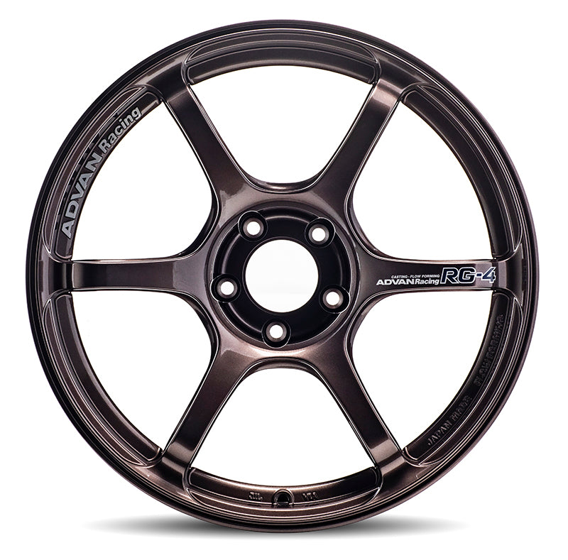 Advan RG-4 18x9.5 +45 Racing Copper Bronze Wheel for Honda Accord, Subaru WRX, Mazda 6, Toyota Camry, and More - Part YA48J45ECB