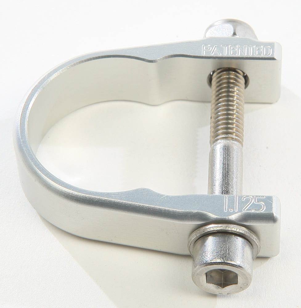 AXIA 1.125-Inch Silver Strap Clamp for ATV/UTV Roll Cages, Part Number MODCL1.125-C