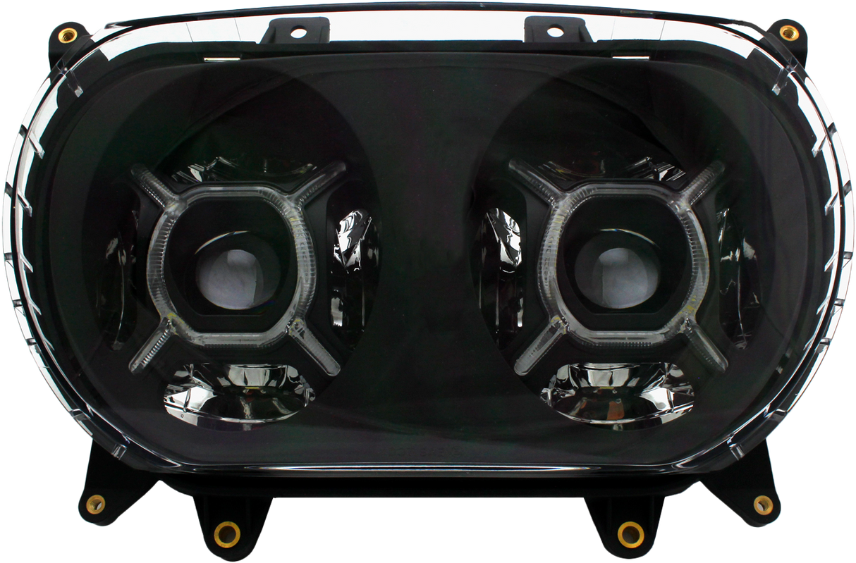 CYRON ABIG52A Dual High/Low Beam Headlight for Harley-Davidson Road Glide 2015-2022 with Built-in DRL and Cree LED