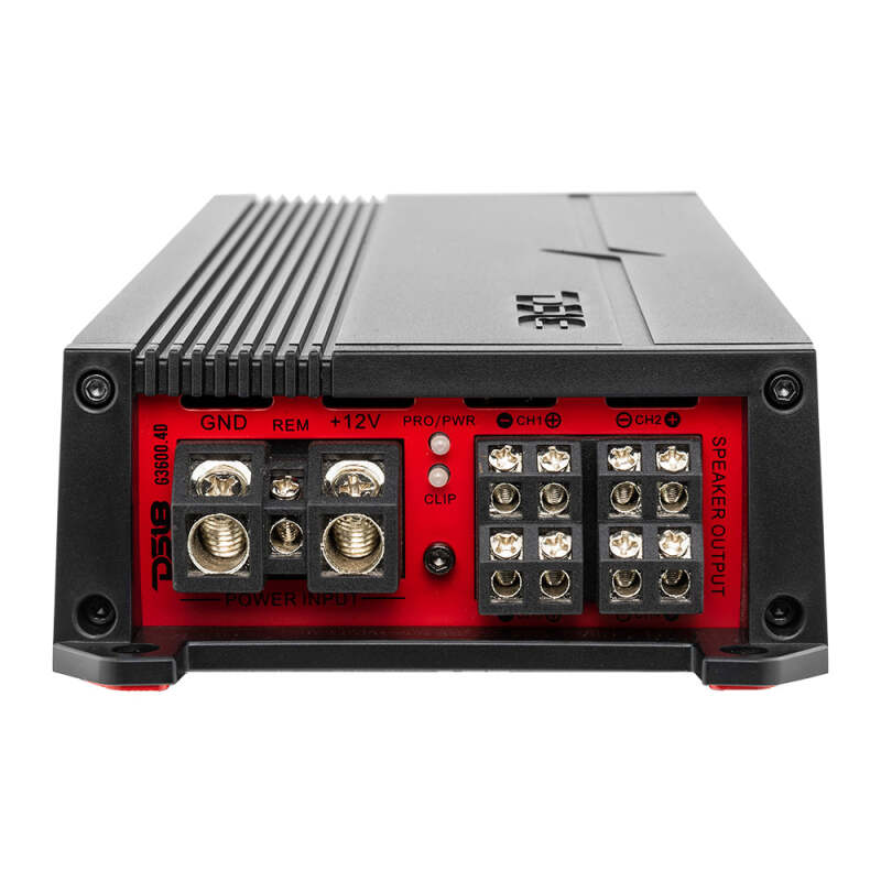 DS18 G3600.4D 4-Channel Car Amplifier – 2x 740W RMS at 4 Ohm, 4x 420W at 2 Ohm, 4x 300W at 4 Ohm – Fits Chevrolet Silverado, Ford F-150, Dodge Ram, Toyota Tundra, Honda Ridgeline