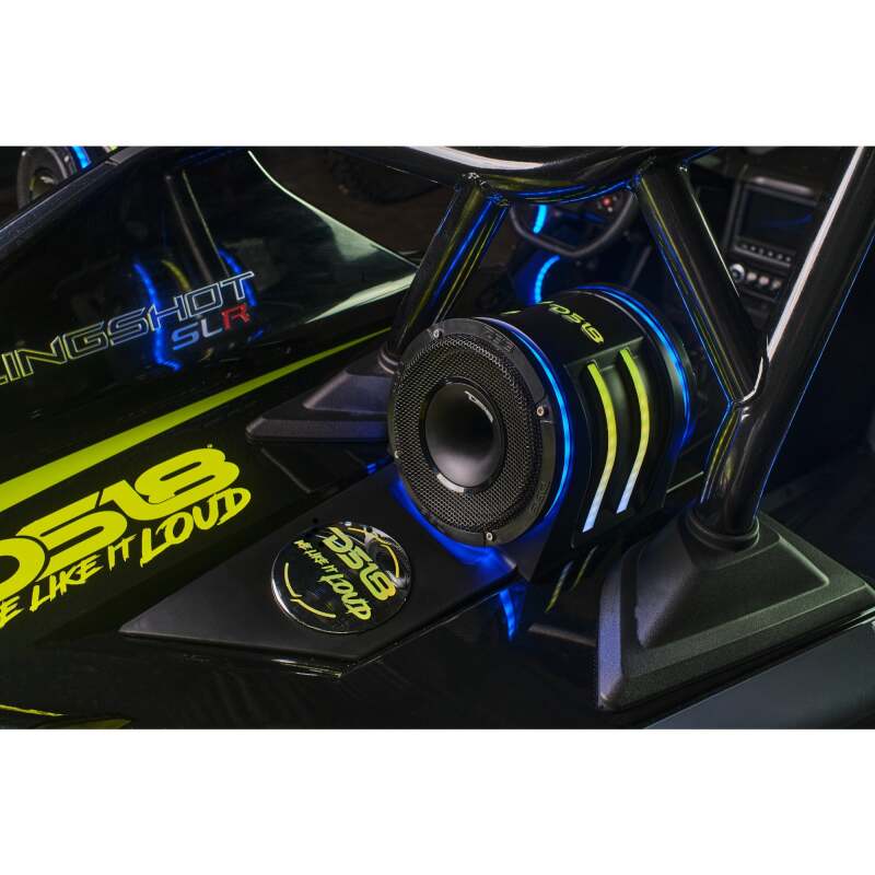 DS18 SLG-HD6V2 Headrest Enclosure for Polaris Slingshot with 4 x 6.5-inch Speaker Compatibility