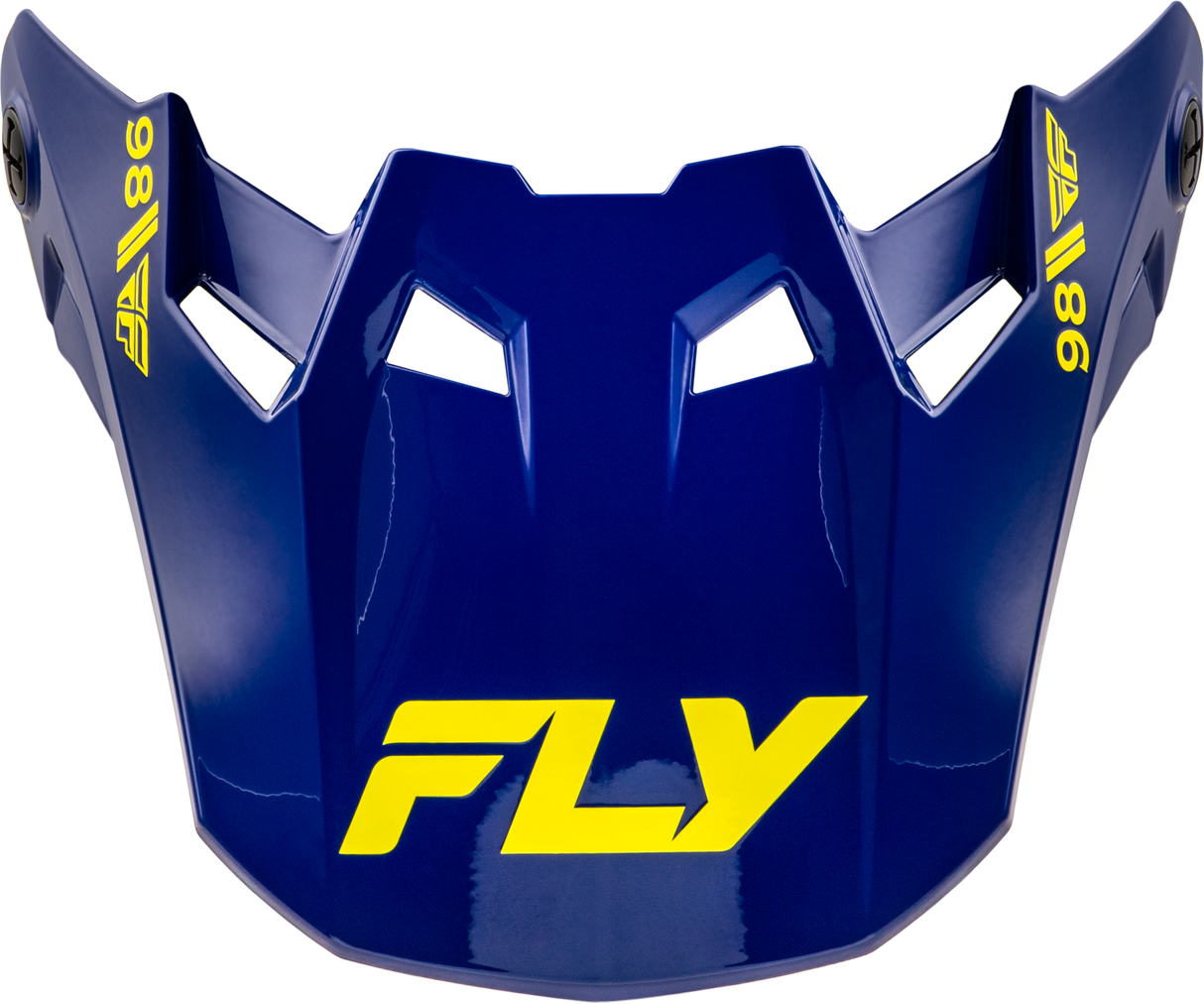 Fly Racing Formula CC Objective Visor Navy and Yellow for XL/2X Motorcycles