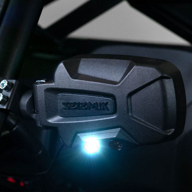 Seizmik 13+ Can/ CFM/JD/ Pol Pursuit Night Vision LED Mirror - Pro-fit Clamp Pair