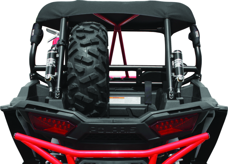 DragonFire Racing Polaris RZR XP Spare Tire Carrier Part #521157 – Space-Saving Triangular Mounting System