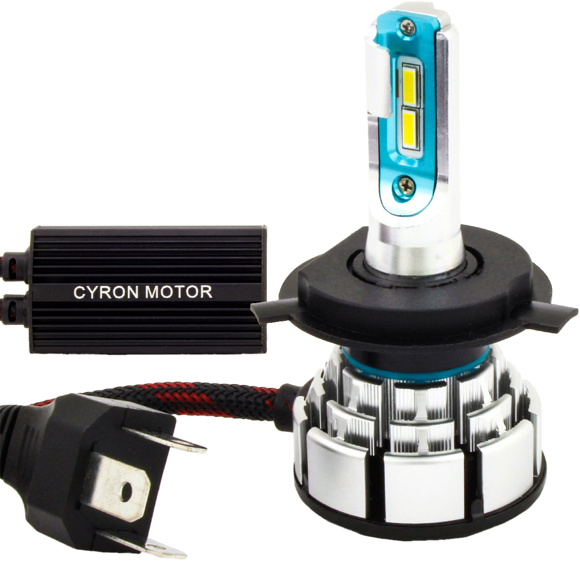 CYRON Elite 2 Series H4 Headlight Bulb - 4500 Lumens for Jeep, Toyota, Ford, and More