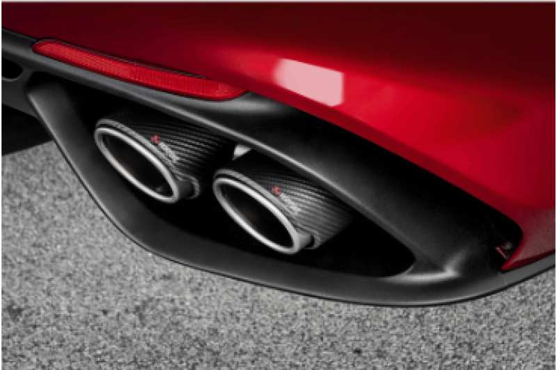 Akrapovic Evolution Line Cat Back Exhaust System for 2017-2019 Alfa Romeo Giulia Quadrifoglio - Titanium with Link Pipes