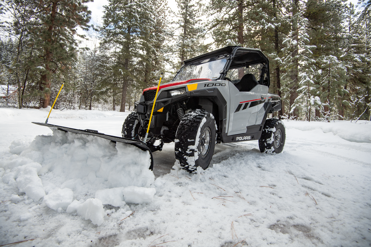 Open Trail 66-Inch Straight Snow Blade with Steel Wear Bar for UTVs and ATVs