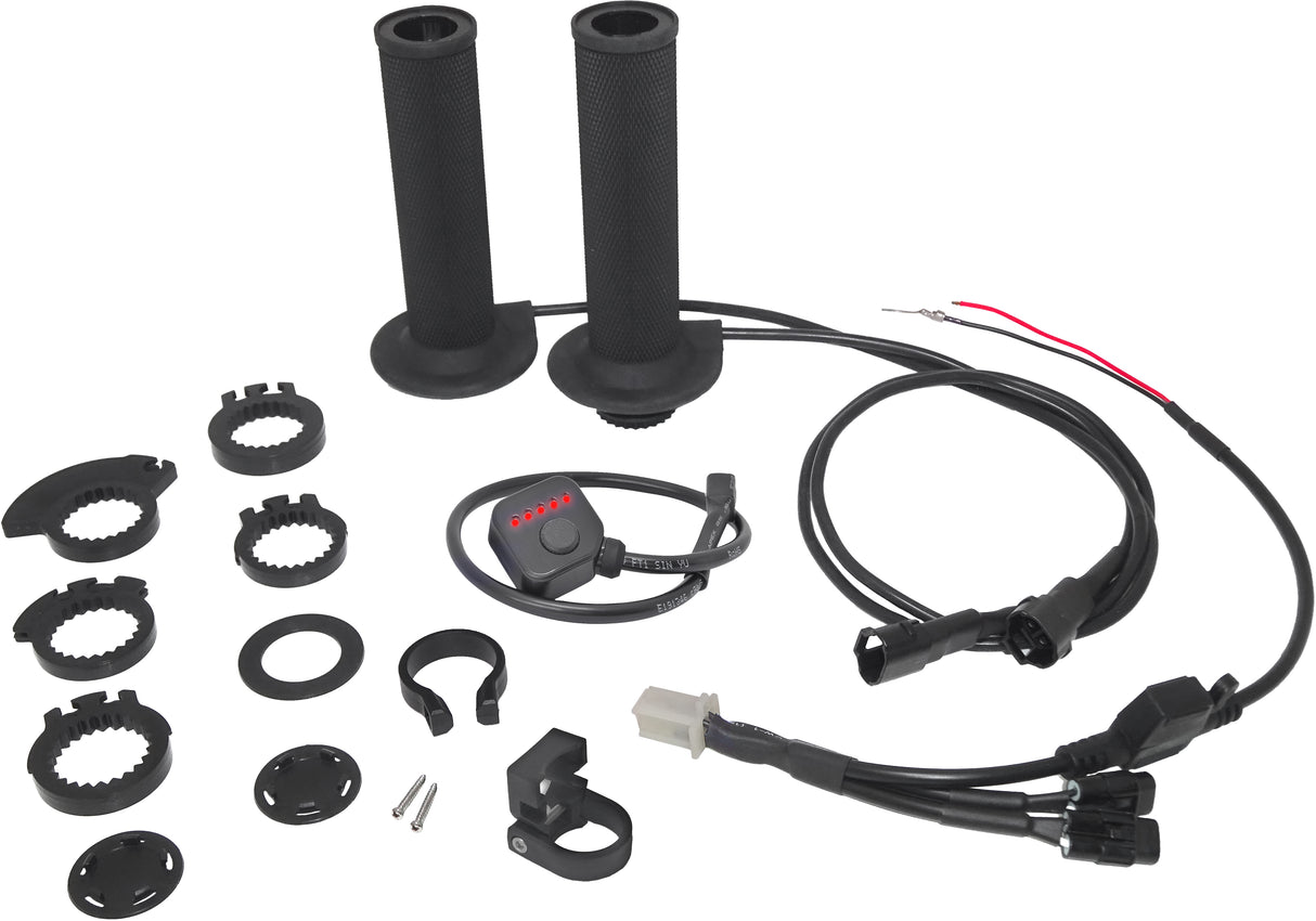 KOSO AX1070G0 Heated Dirt & Snow Bike Grips - Universal Fit for Off-Road Motorcycles