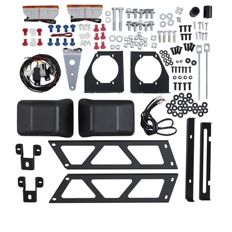 ARB Combar OE Fog with Crush Cans for Jeep Wrangler 2011-2013 - Textured Black Deluxe Front Bumper