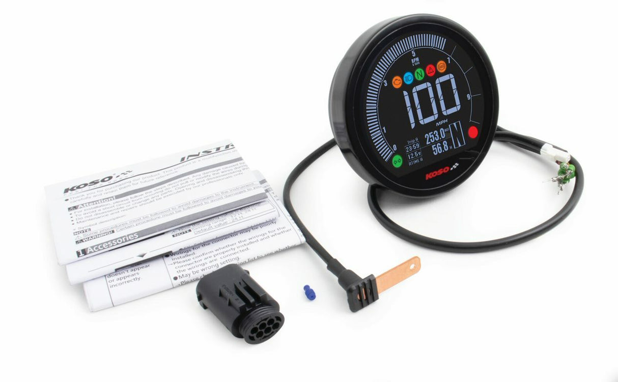 KOSO DL 04 Speedometer for BMW R Nine T Series (2017-2018) - Black
