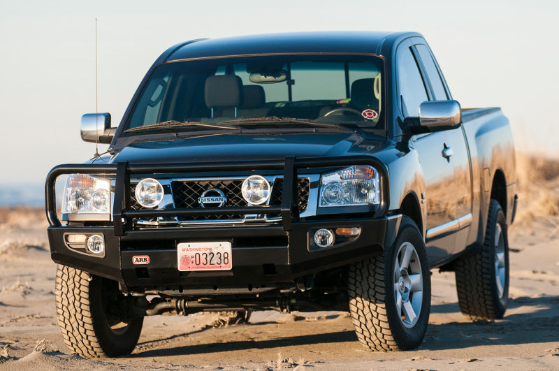 ARB Combar Suit ARB Fog Nissan Titan/Armada 04-11 - Heavy Duty Steel Bumper with Integrated Mounting System