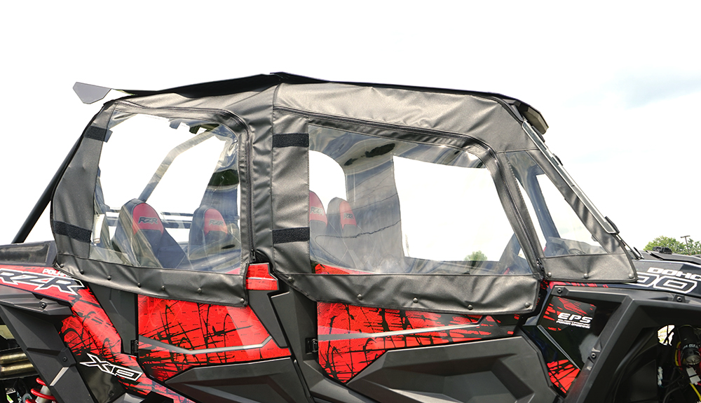 Seizmik Soft Upper Doors for 2021 Polaris RZR Models with Wind and Rain Protection