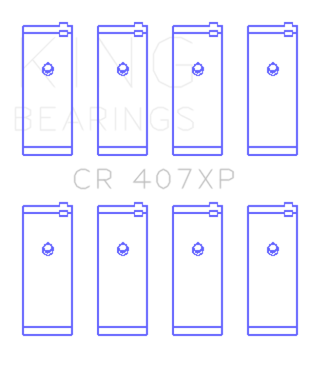 King Engine Bearings Nissan CA16DET/CA18DET/CA20ET (Size 0.5) Connecting Rod Bearings