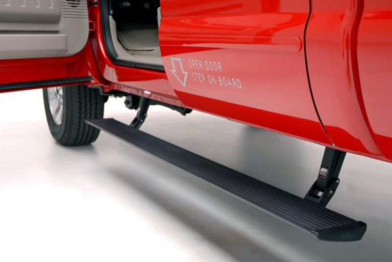 AMP Research PowerStep Automatic Running Board for 2004-2007 Ford F-250/F-350/F-450 All Cabs - Black Part Number 75104-01A