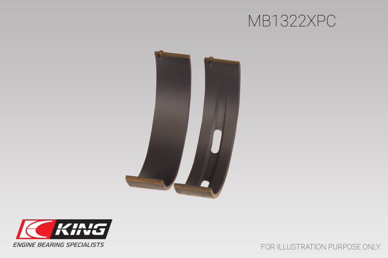 King VW V8/V10 R8/RS6/Huracan (Size 0.25) pMaxKote Coated Main Bearing Set - Size +0.25mm