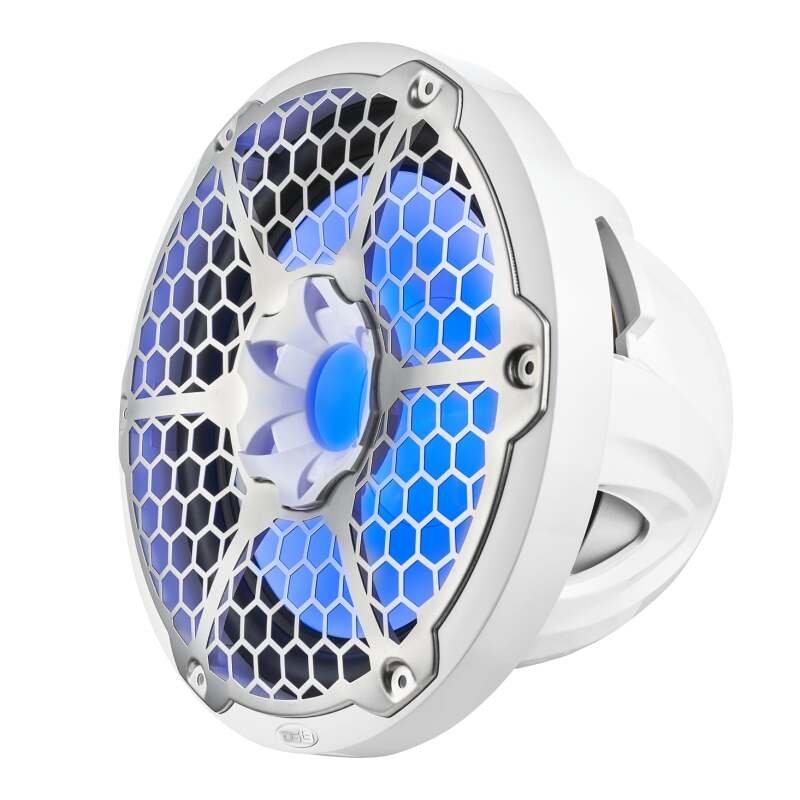 DS18 NXL-12SUB/WH 12-Inch Marine Subwoofer with RGB Lights, 350 Watts RMS, 4 Ohm Single Voice Coil, Fits Powersports Vehicles
