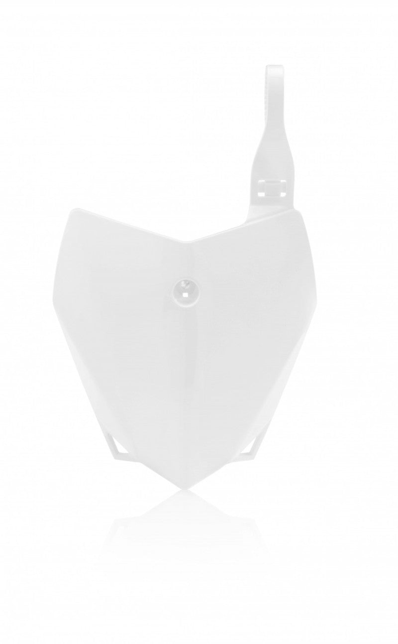 Acerbis Kawasaki KLX110/110L Front Number Plate - White, Part #2780400002